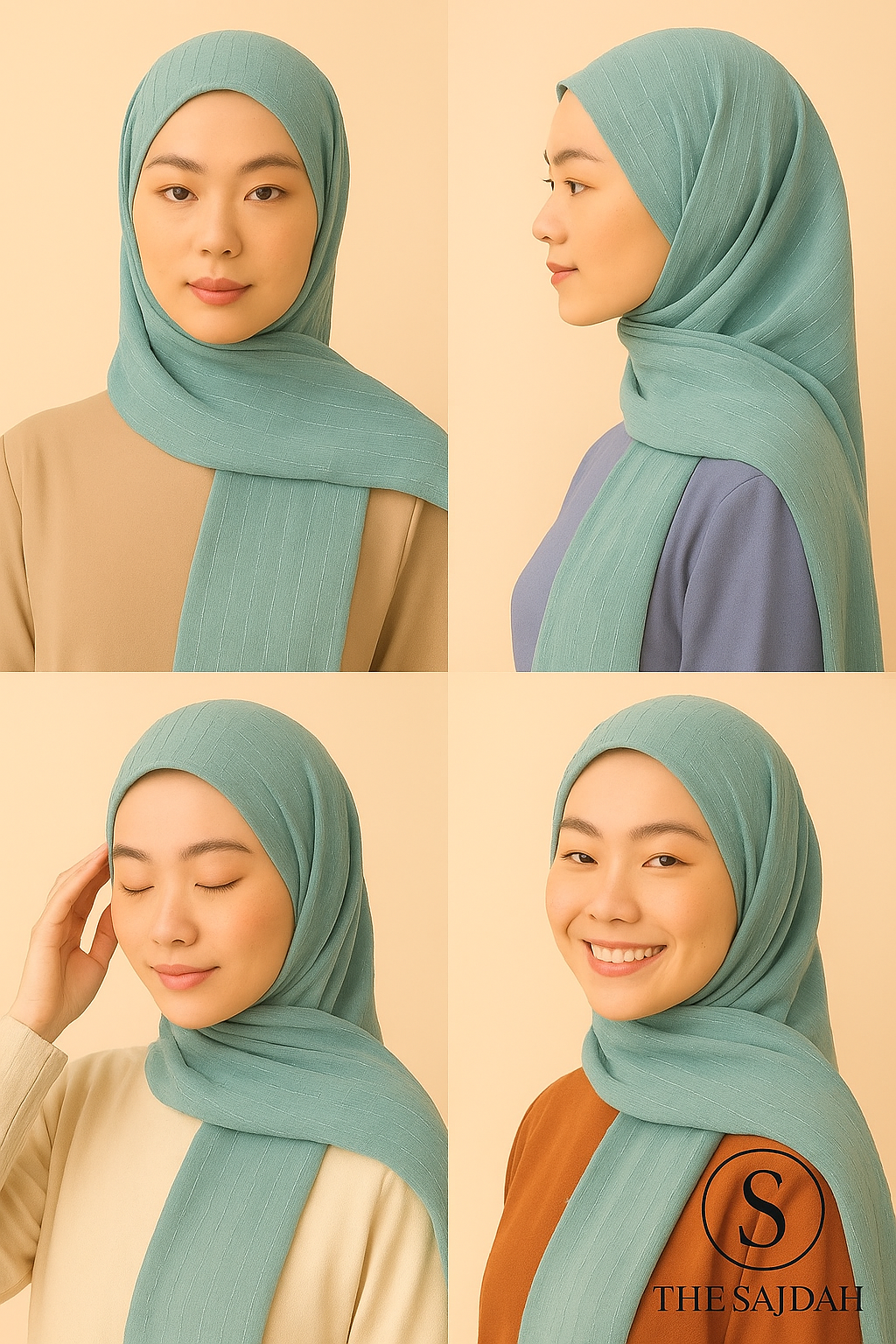 The Sajdah Silken Stripes Collection - Where Elegance Flows in Every Fold