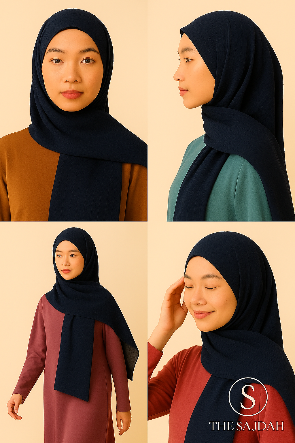 The Sajdah Silken Stripes Collection - Where Elegance Flows in Every Fold