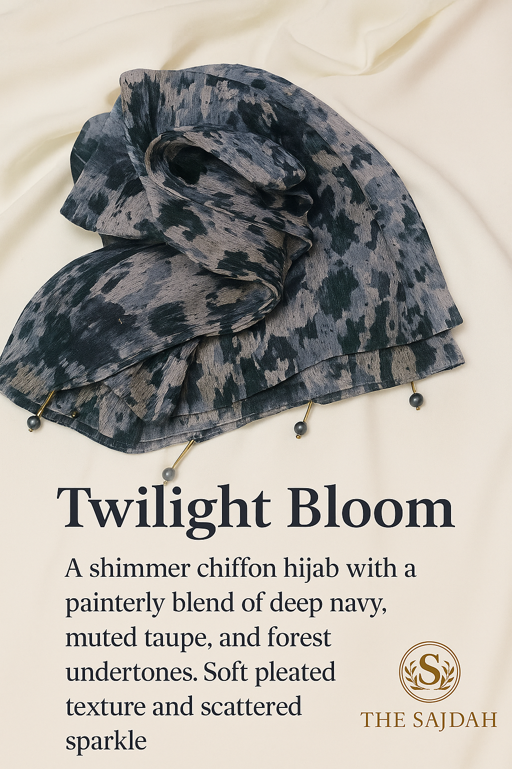 OPULENT FLORAL HIJAB- Chiffon Scarf