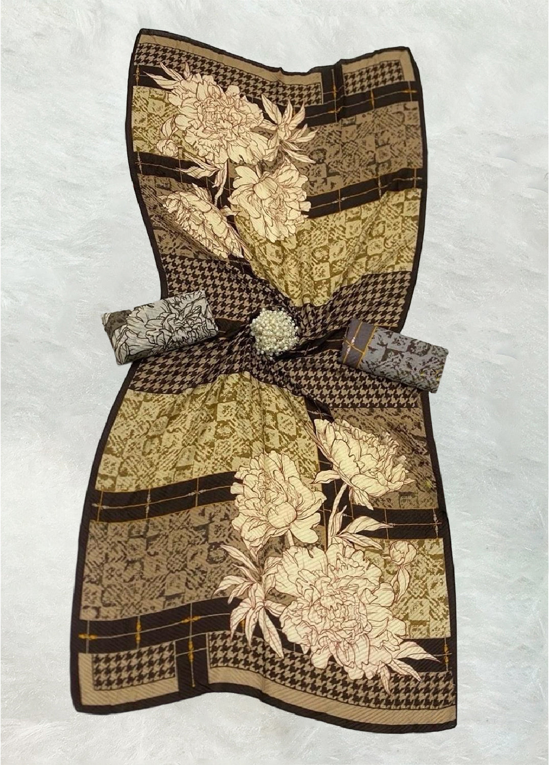 ELSA PLAIN PLISKET- Crush Viscose Cotton Blend Scarf