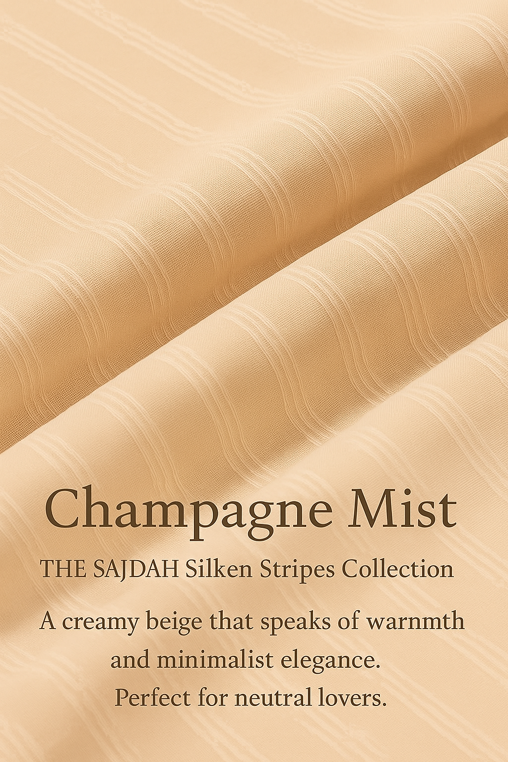 The Sajdah Silken Stripes Collection - Where Elegance Flows in Every Fold