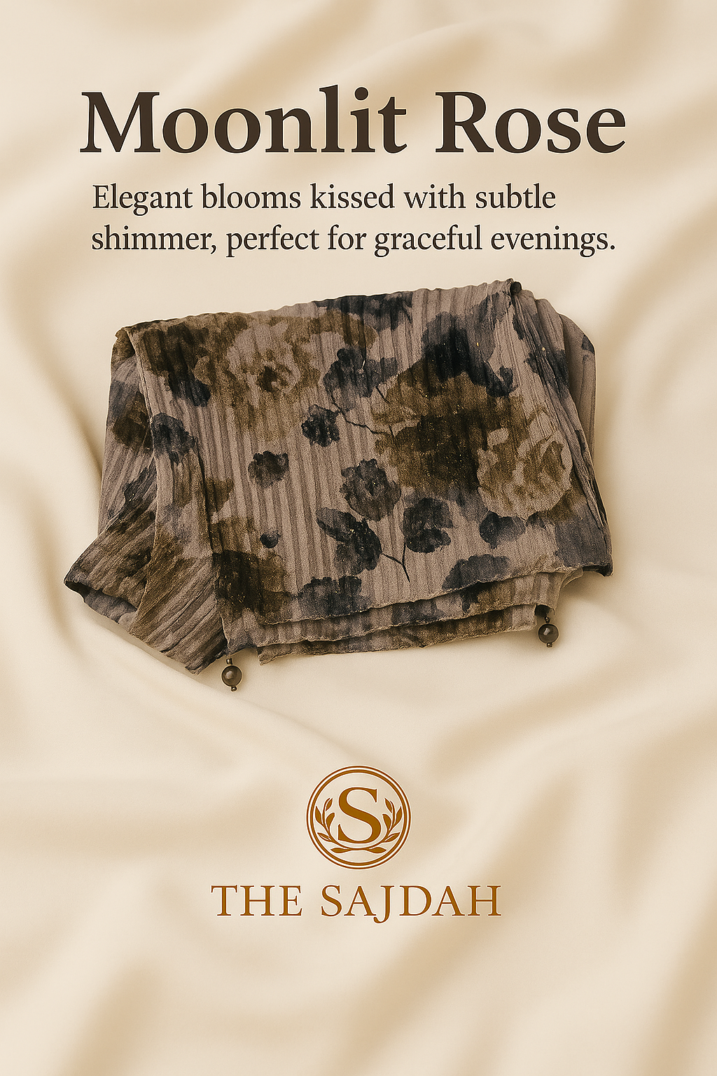 OPULENT FLORAL HIJAB- Chiffon Scarf