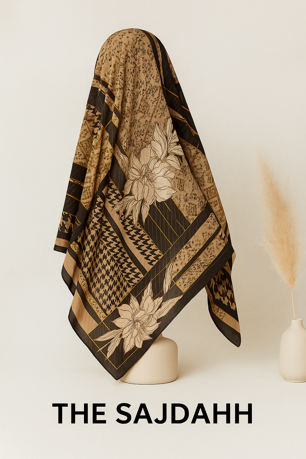 ELSA PLAIN PLISKET- Crush Viscose Cotton Blend Scarf