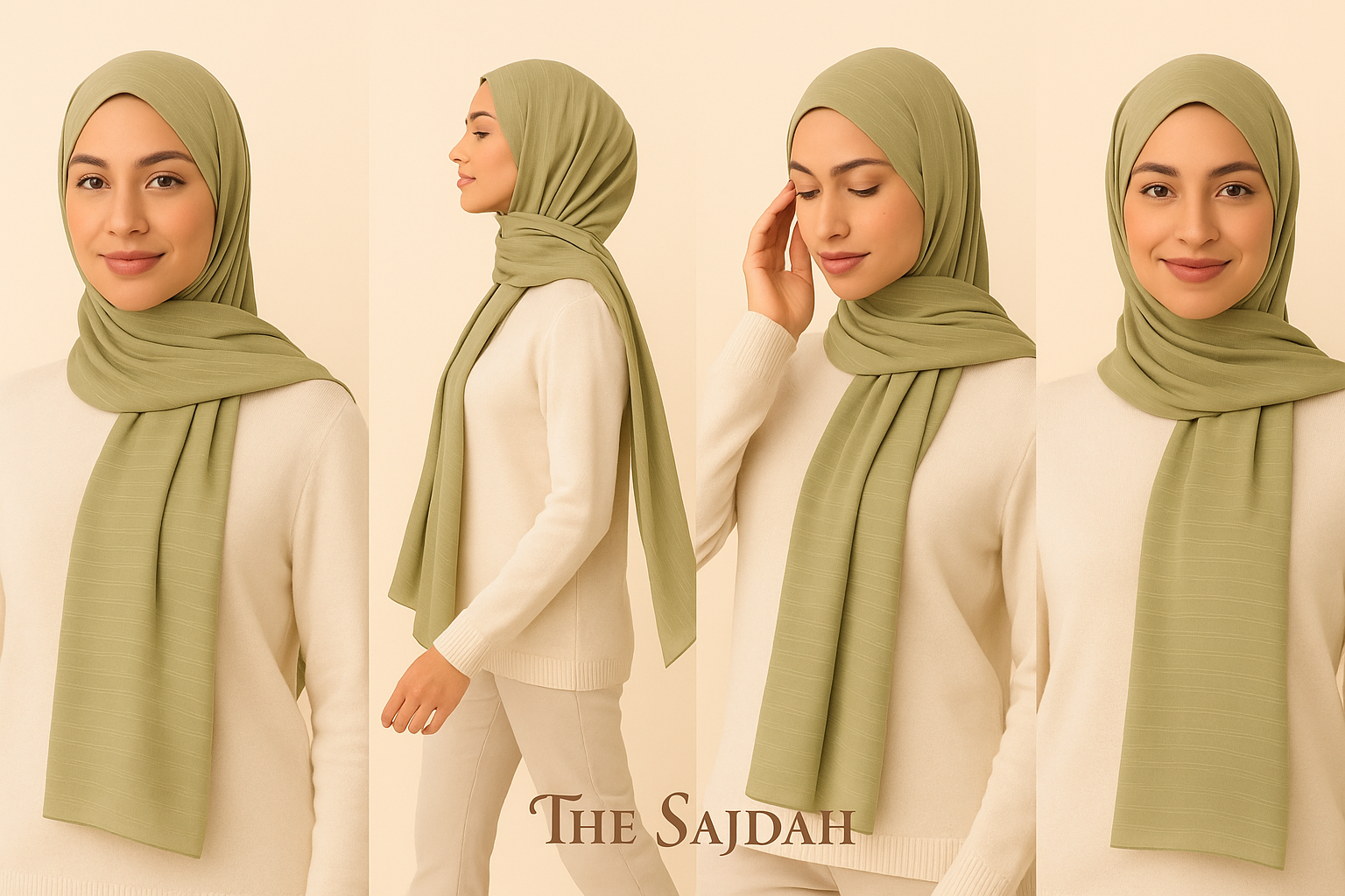 The Sajdah Silken Stripes Collection - Where Elegance Flows in Every Fold
