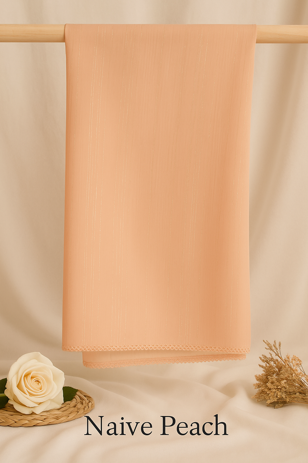 BMS-4861M Elegant Georgette Scarf – Lightweight & Graceful