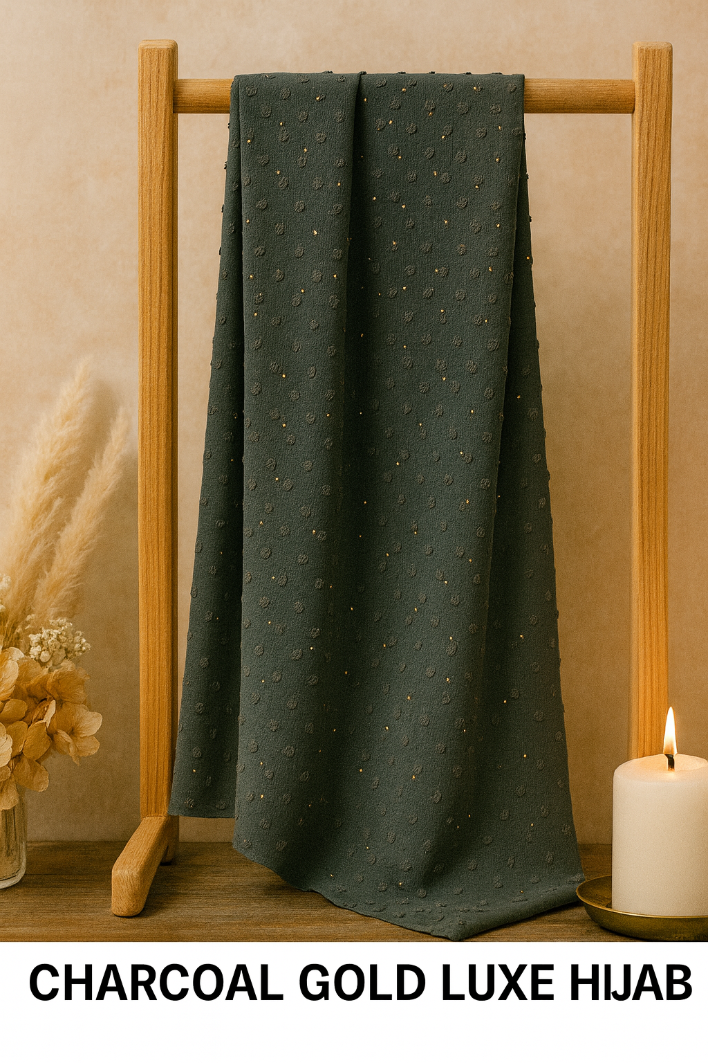 Swiss Dots Hijab Georgette Scarf – Lightweight & Graceful