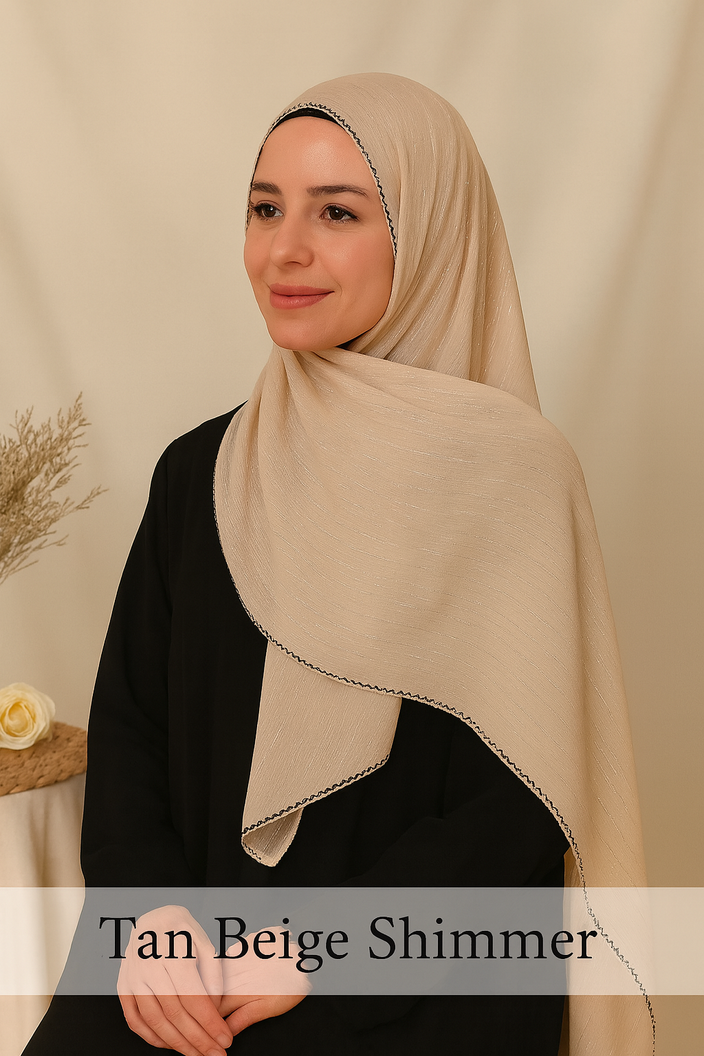 BMS-4861M Elegant Georgette Scarf – Lightweight & Graceful