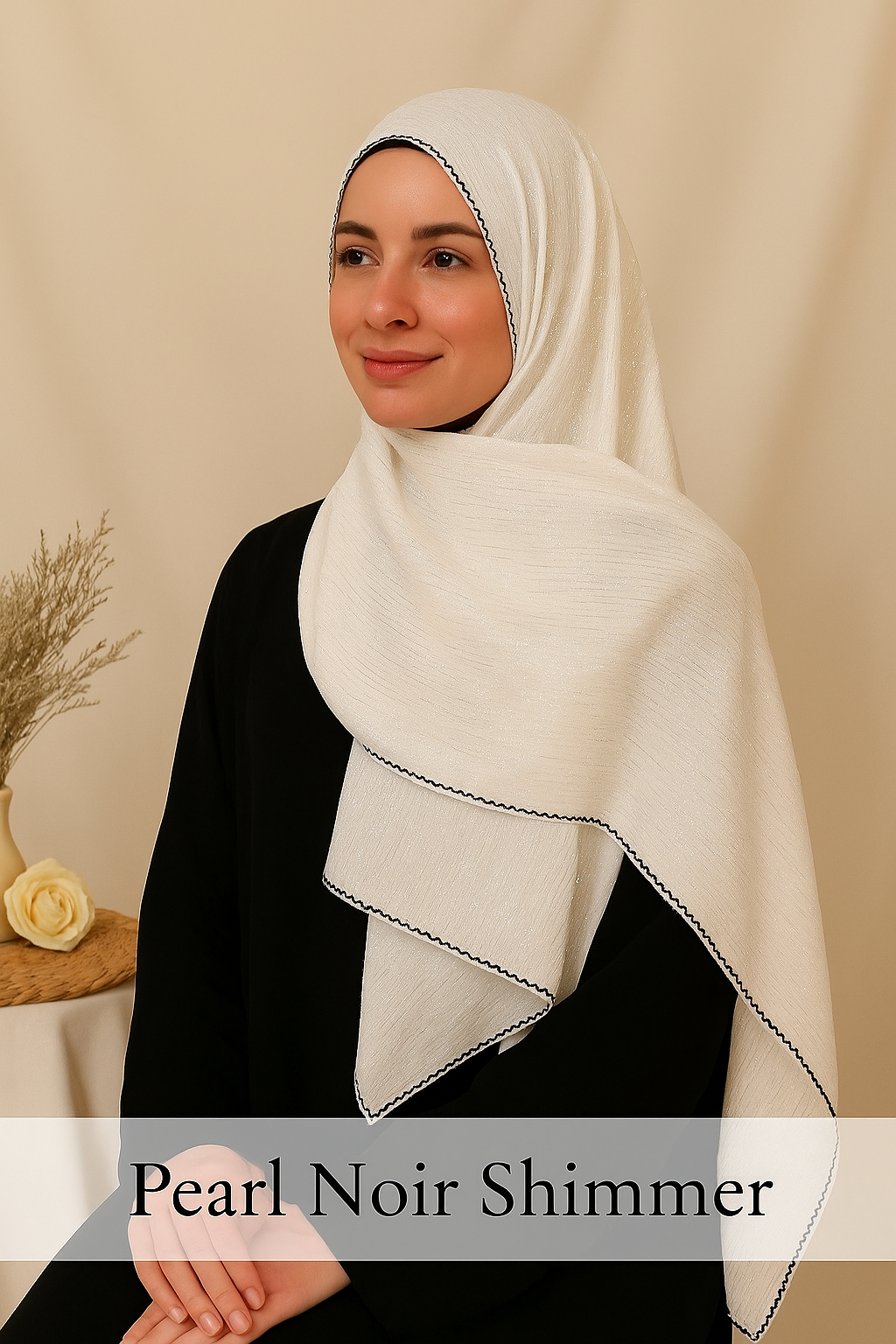 BMS-4861M Elegant Georgette Scarf – Lightweight & Graceful