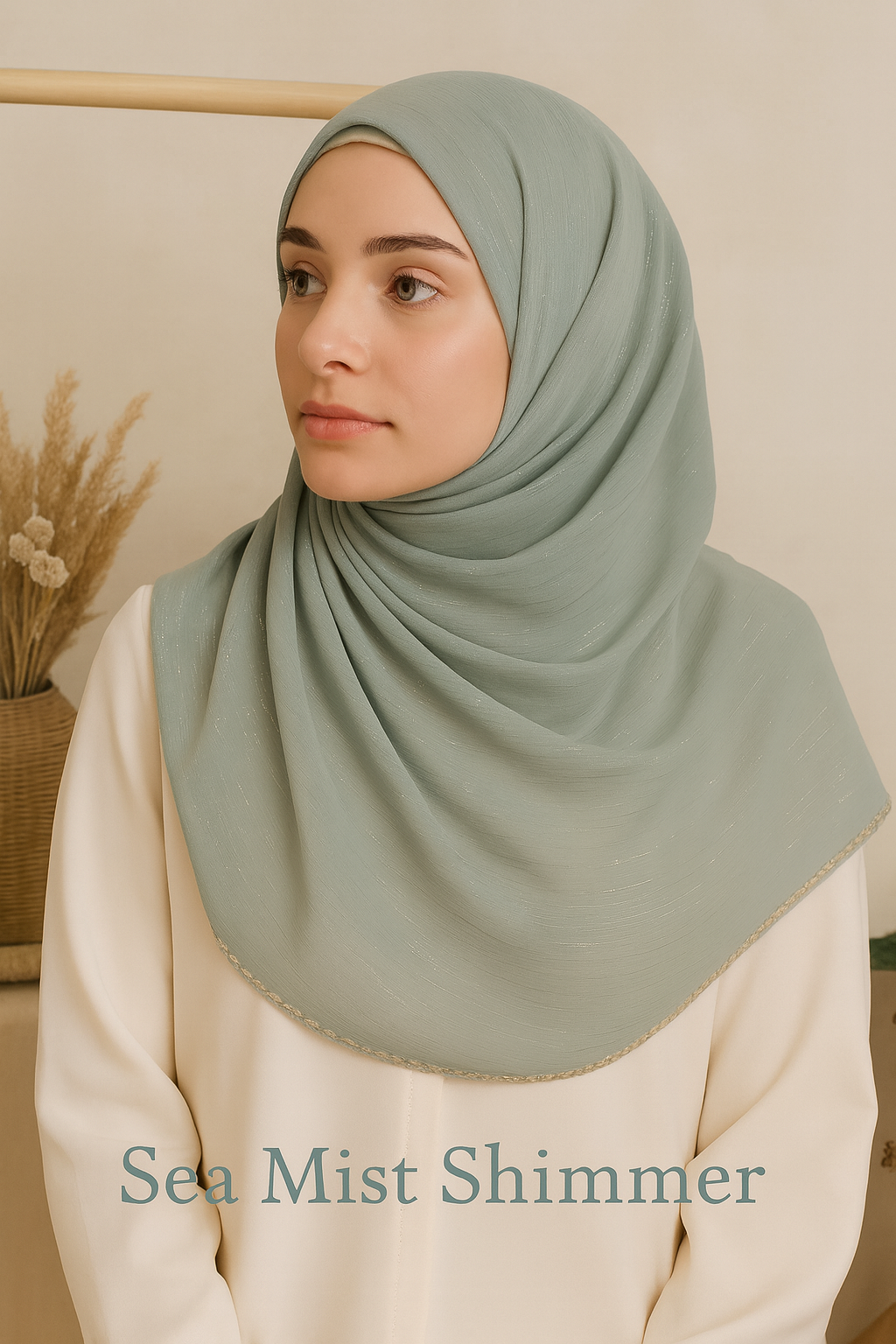 BMS-4861M Elegant Georgette Scarf – Lightweight & Graceful