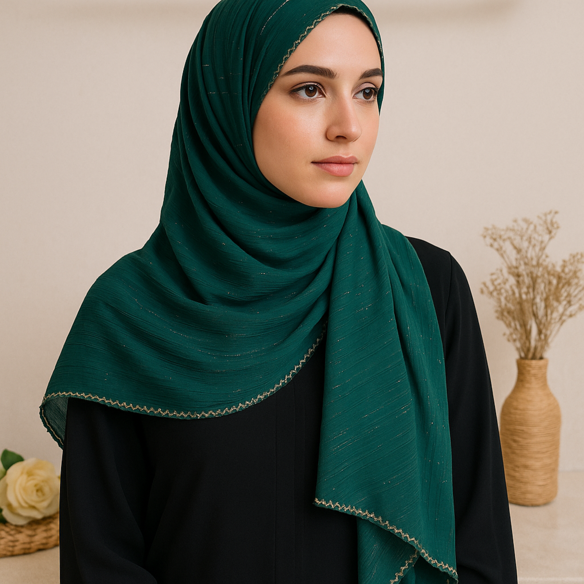 BMS-4861M Elegant Georgette Scarf – Lightweight & Graceful
