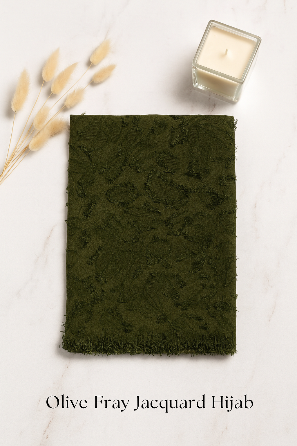 Premium Crepe Scarf with Fringes – Stylish & Lightweight