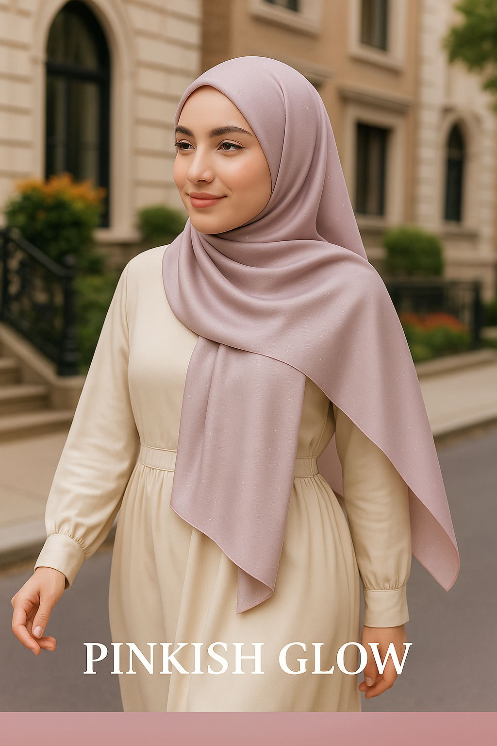 THE PREMIUM SHIMMER GLOW- Soft Mate Satin Scarf