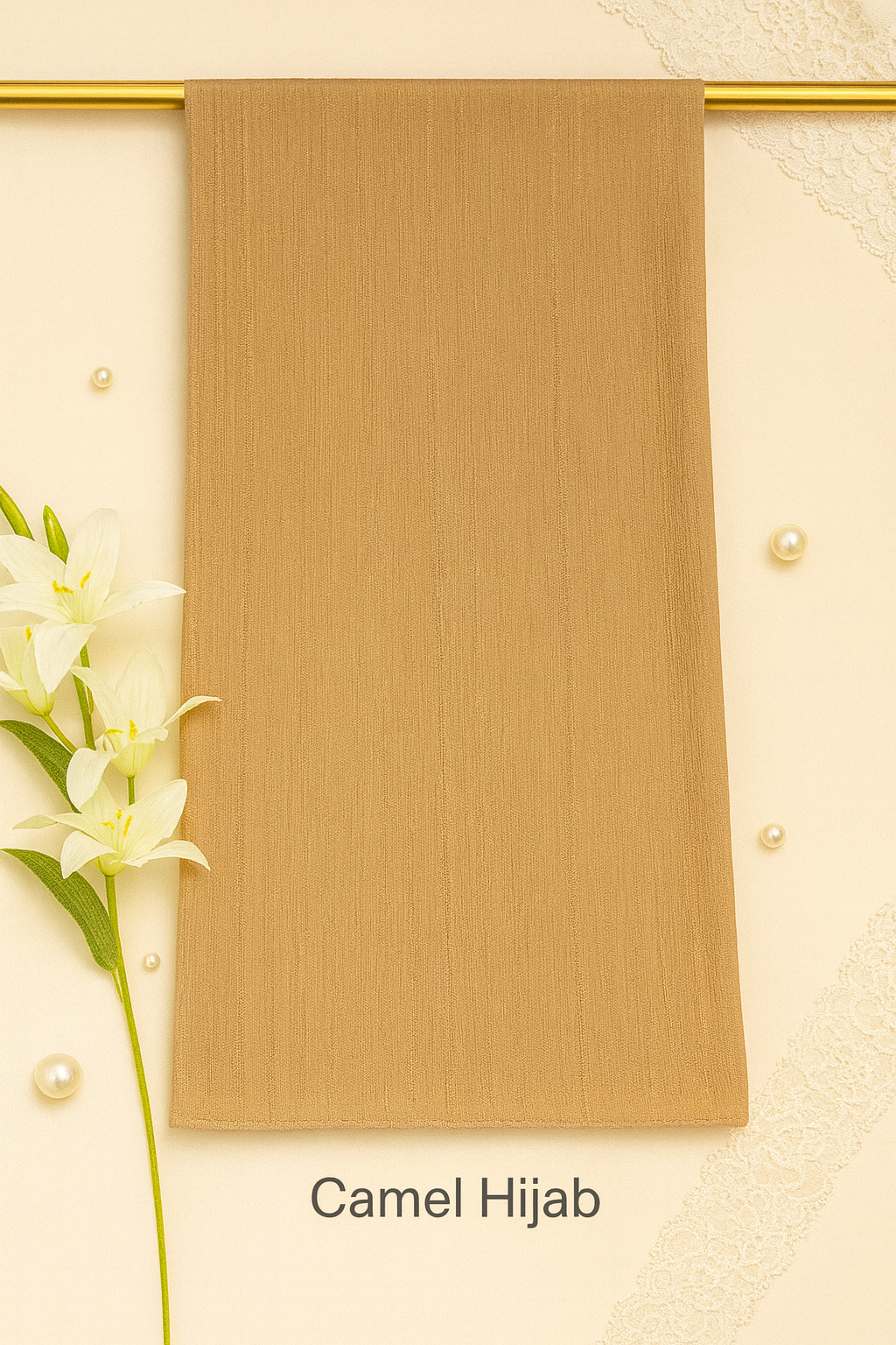 CRINKLE CHIFFON- Elegant Satin Scarf