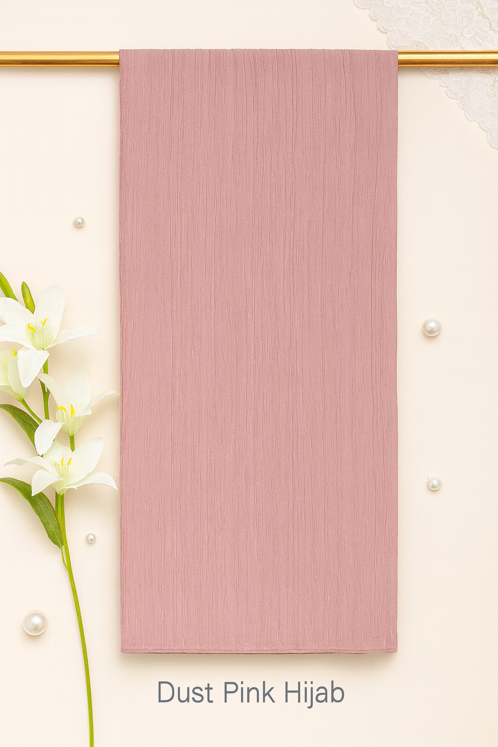 CRINKLE CHIFFON- Elegant Satin Scarf