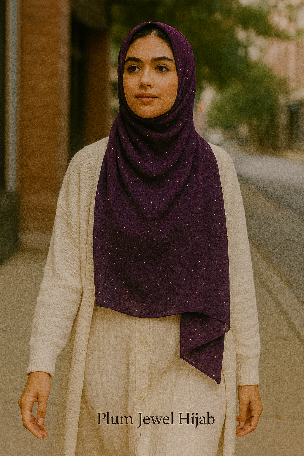 Swiss Dots Hijab Georgette Scarf – Lightweight & Graceful