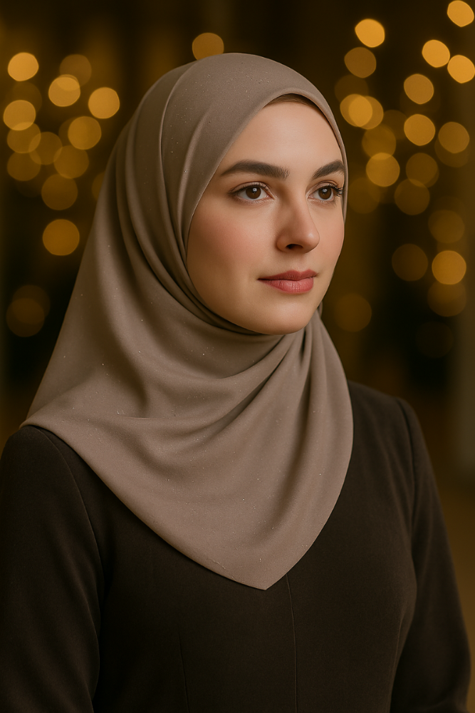 THE PREMIUM SHIMMER GLOW- Soft Mate Satin Scarf