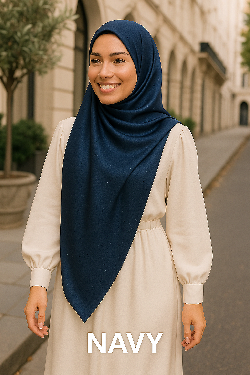 THE PREMIUM SHIMMER GLOW- Soft Mate Satin Scarf