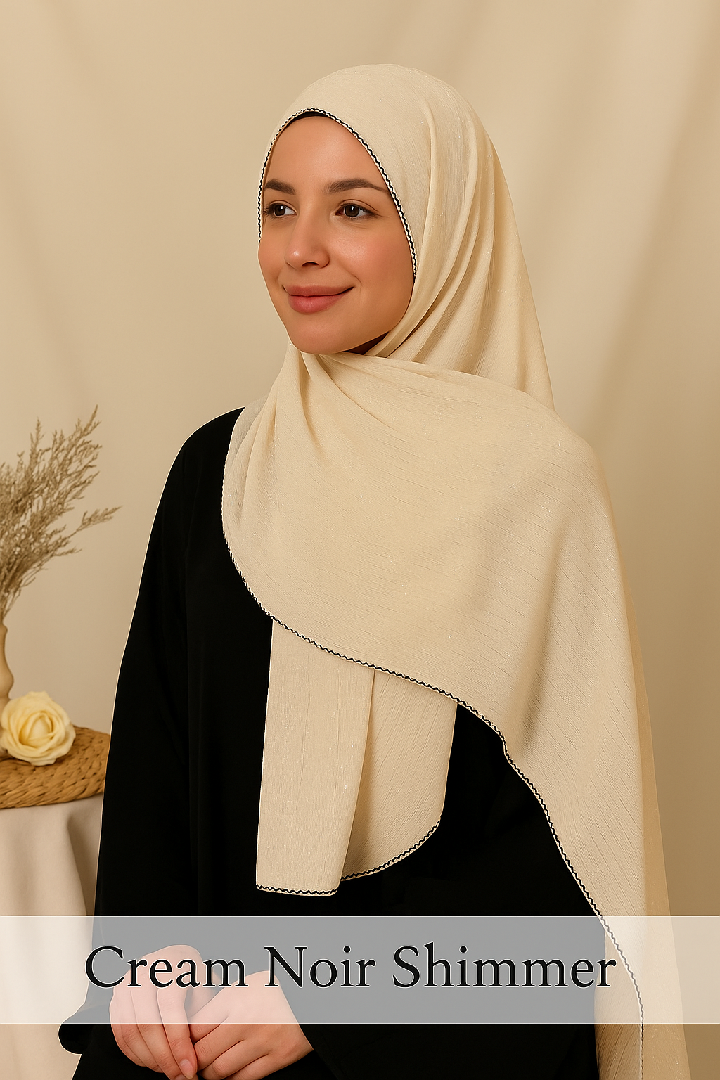 BMS-4861M Elegant Georgette Scarf – Lightweight & Graceful