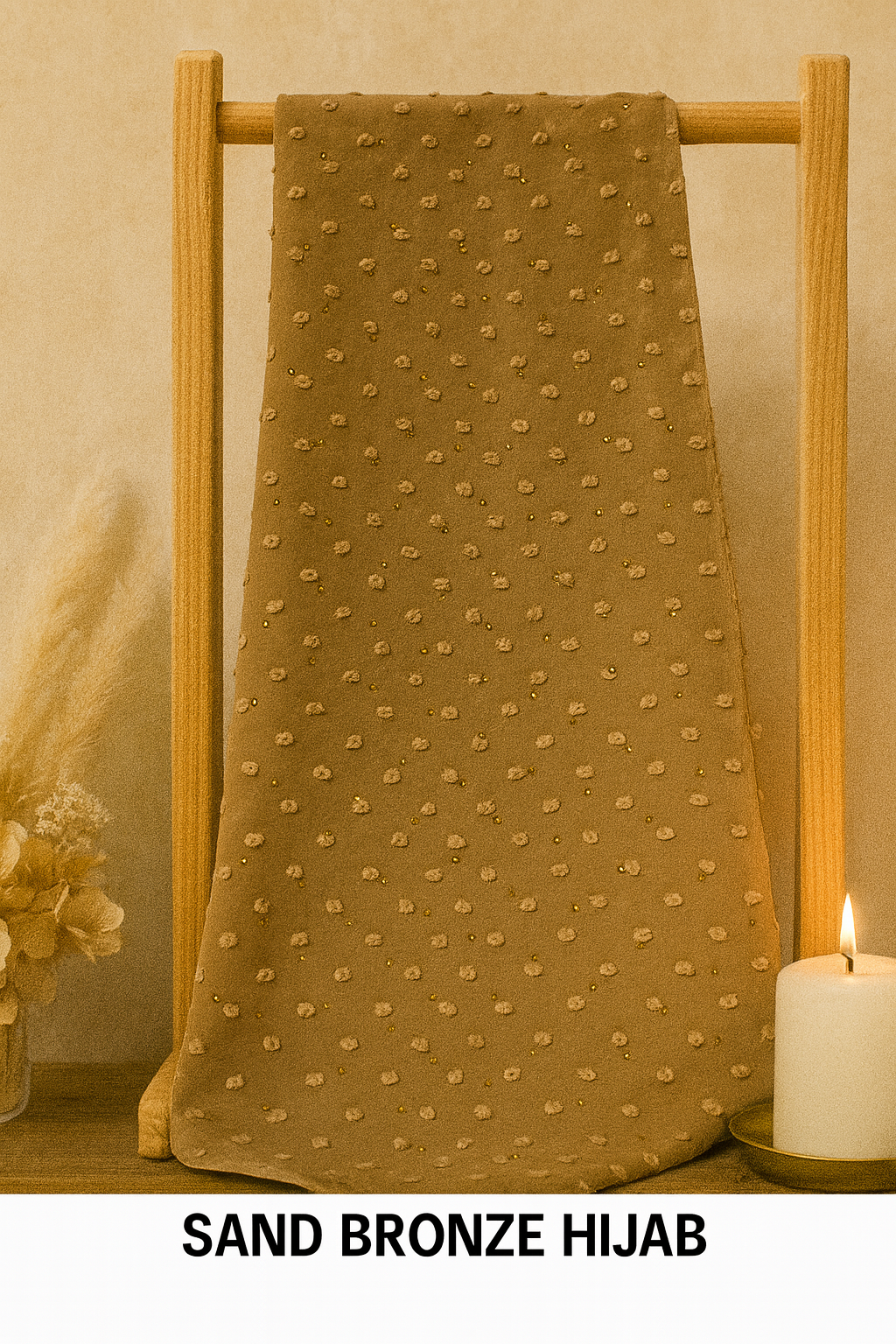 Swiss Dots Hijab Georgette Scarf – Lightweight & Graceful