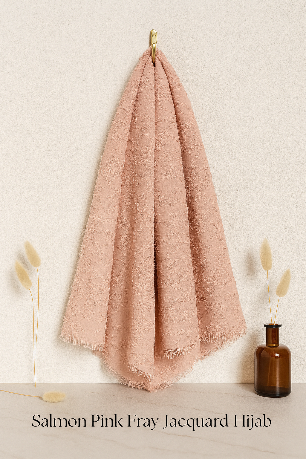 Premium Crepe Scarf with Fringes – Stylish & Lightweight