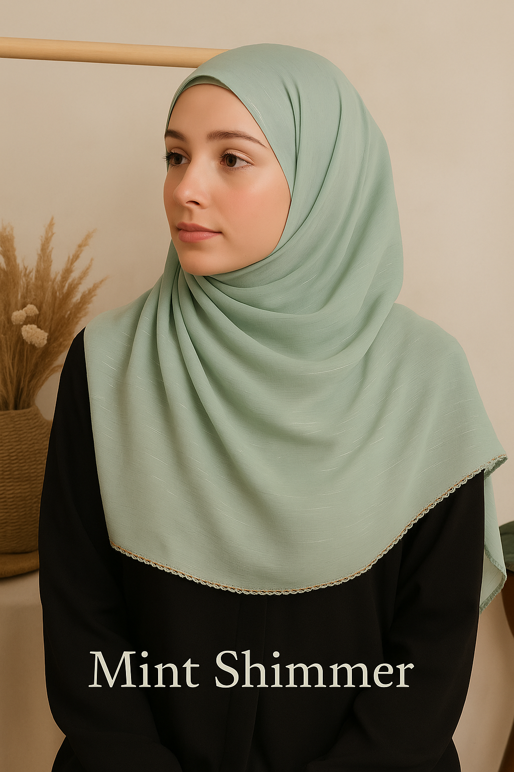 BMS-4861M Elegant Georgette Scarf – Lightweight & Graceful