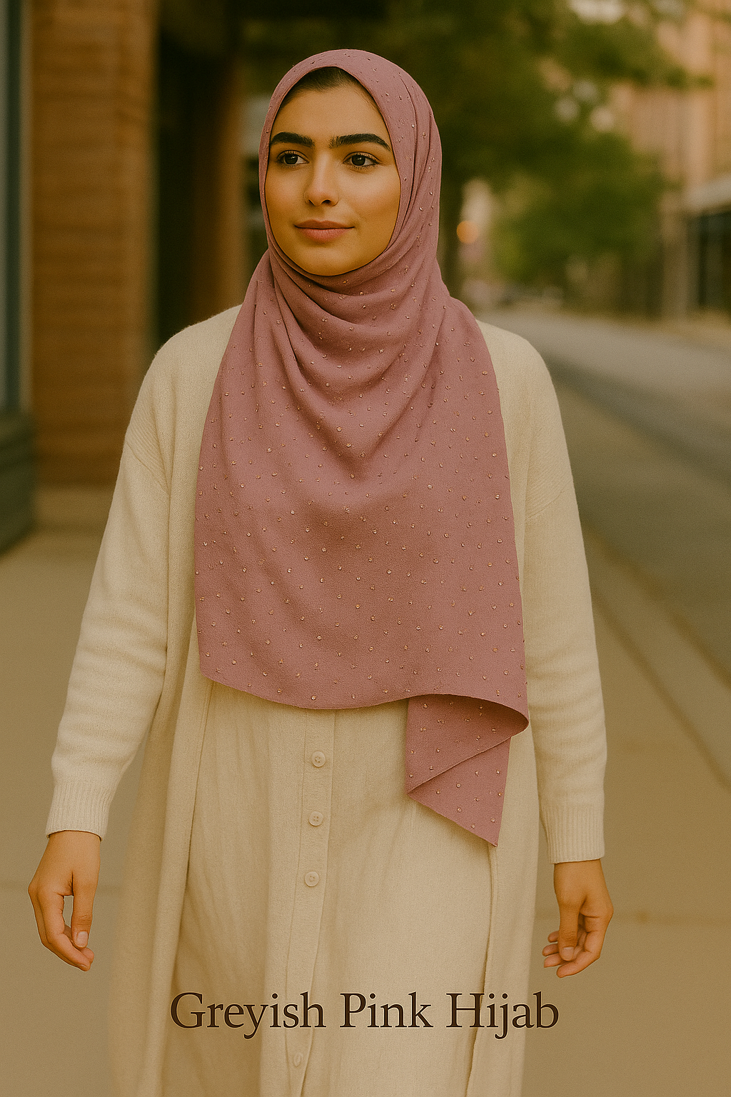 Swiss Dots Hijab Georgette Scarf – Lightweight & Graceful