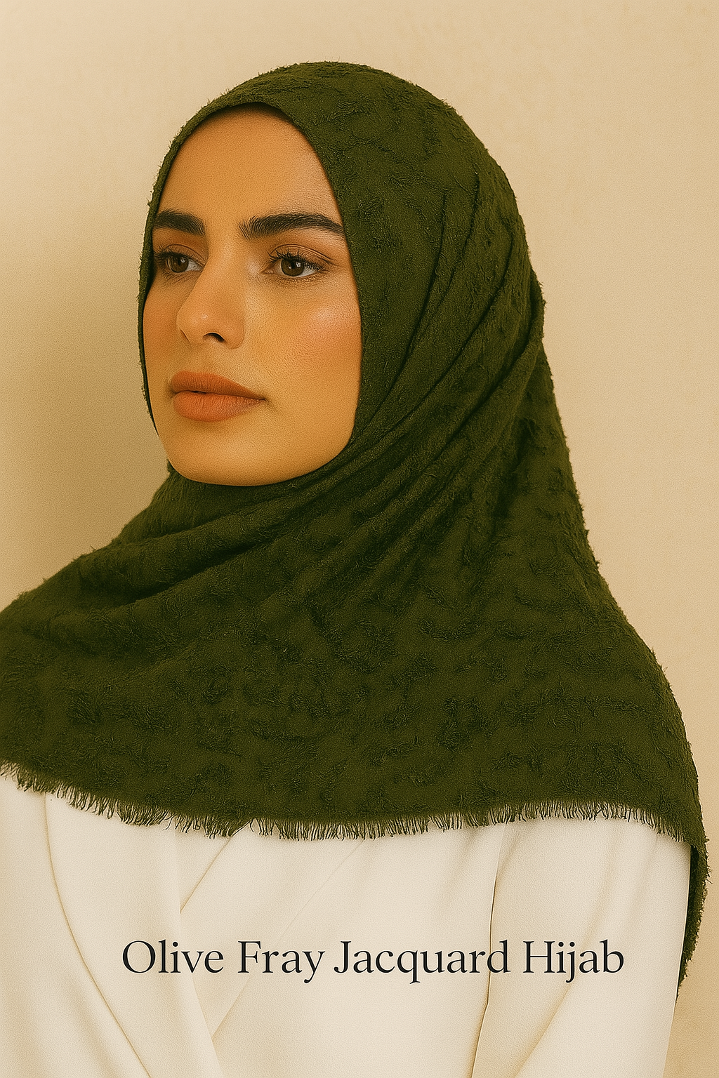 Premium Crepe Scarf with Fringes – Stylish & Lightweight