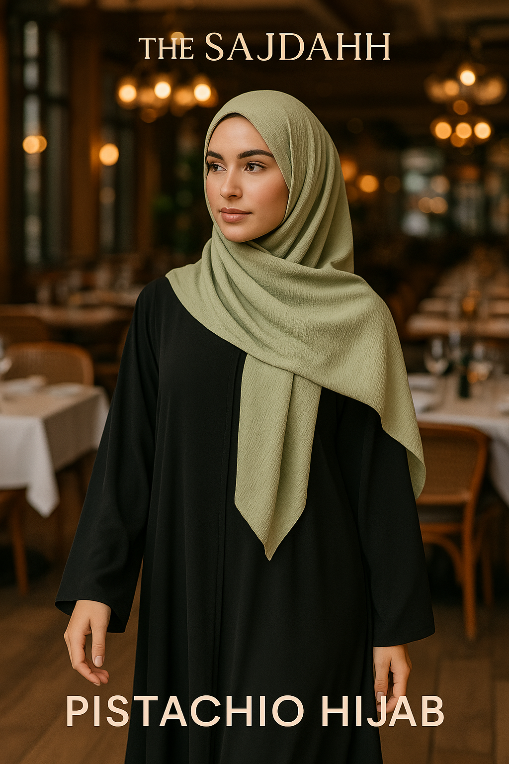 CRINKLE CHIFFON- Elegant Satin Scarf