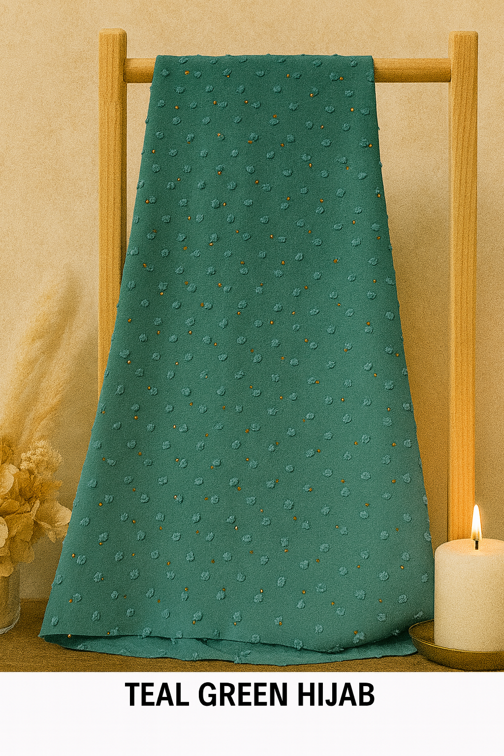 Swiss Dots Hijab Georgette Scarf – Lightweight & Graceful