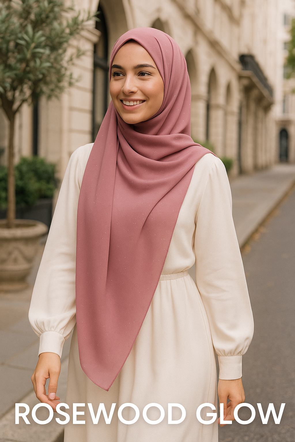 THE PREMIUM SHIMMER GLOW- Soft Mate Satin Scarf