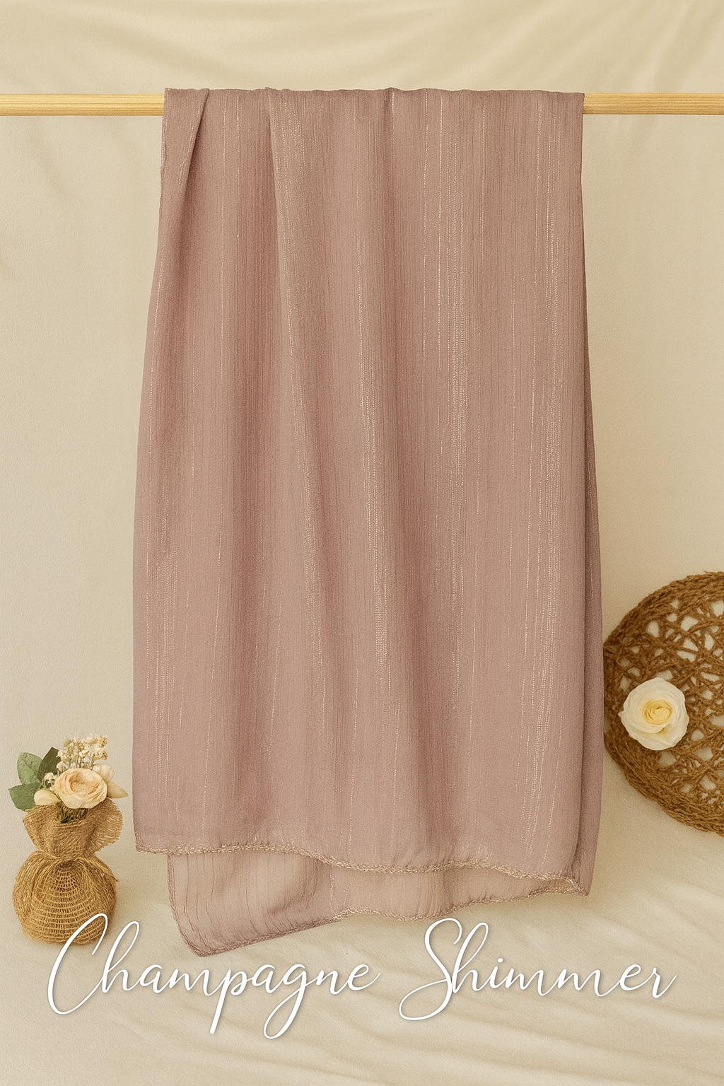 BMS-4861M Elegant Georgette Scarf – Lightweight & Graceful