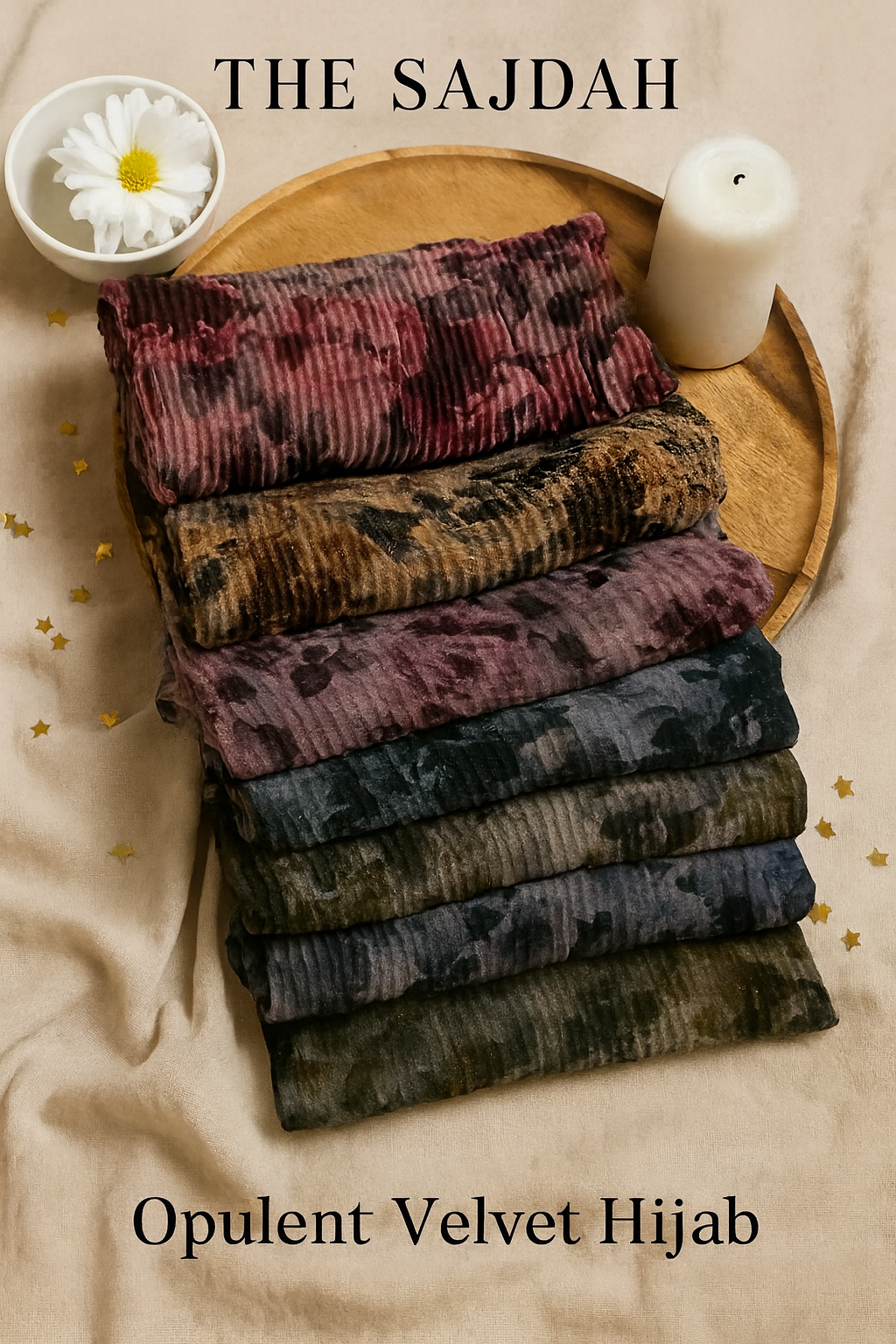 OPULENT FLORAL HIJAB- Chiffon Scarf