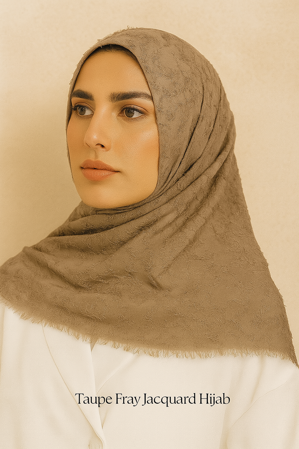 Premium Crepe Scarf with Fringes – Stylish & Lightweight