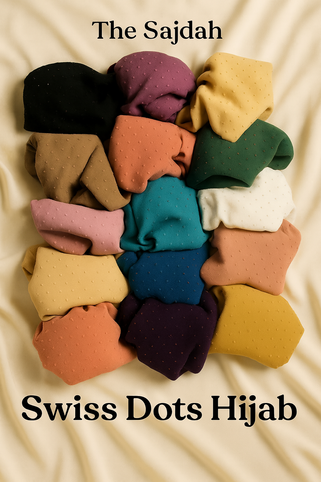 Swiss Dots Hijab Georgette Scarf – Lightweight & Graceful