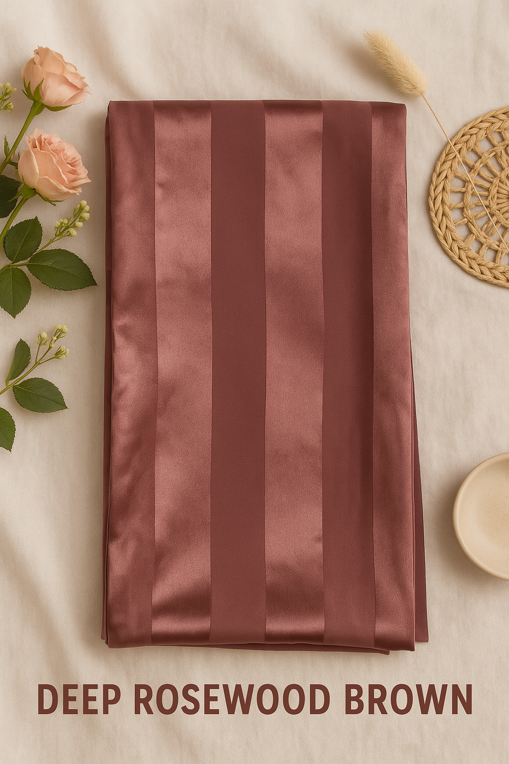 SATIN STRIPE CHIFFON HIJAB- PREMIUM COLLECTION