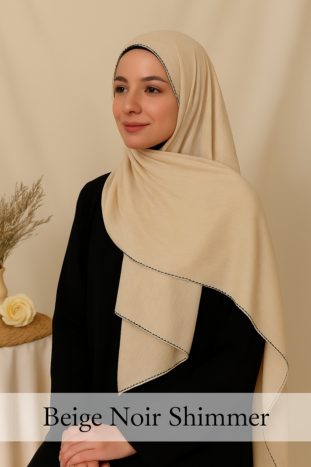 BMS-4861M Elegant Georgette Scarf – Lightweight & Graceful