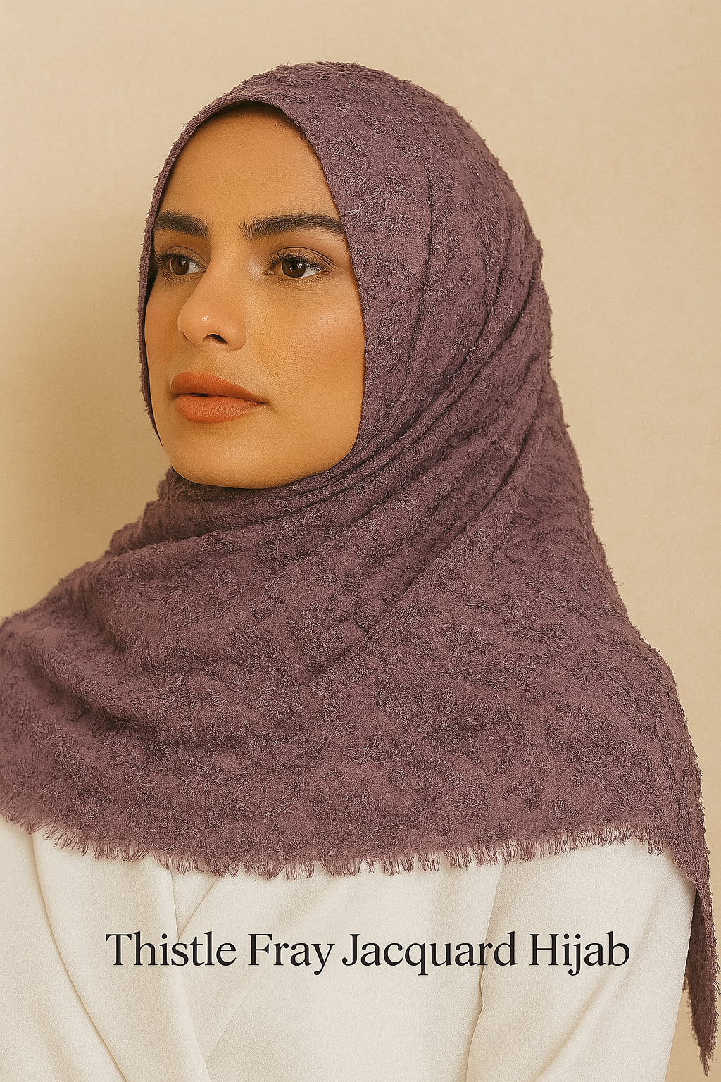 Premium Crepe Scarf with Fringes – Stylish & Lightweight