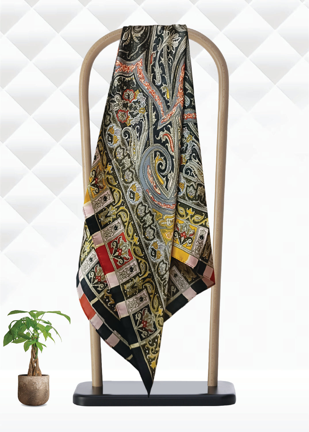 KPS-005 Printed Satin Scarf