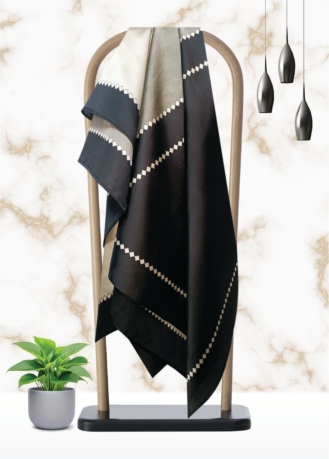 KPS-006 Mid Veil Satin Scarf