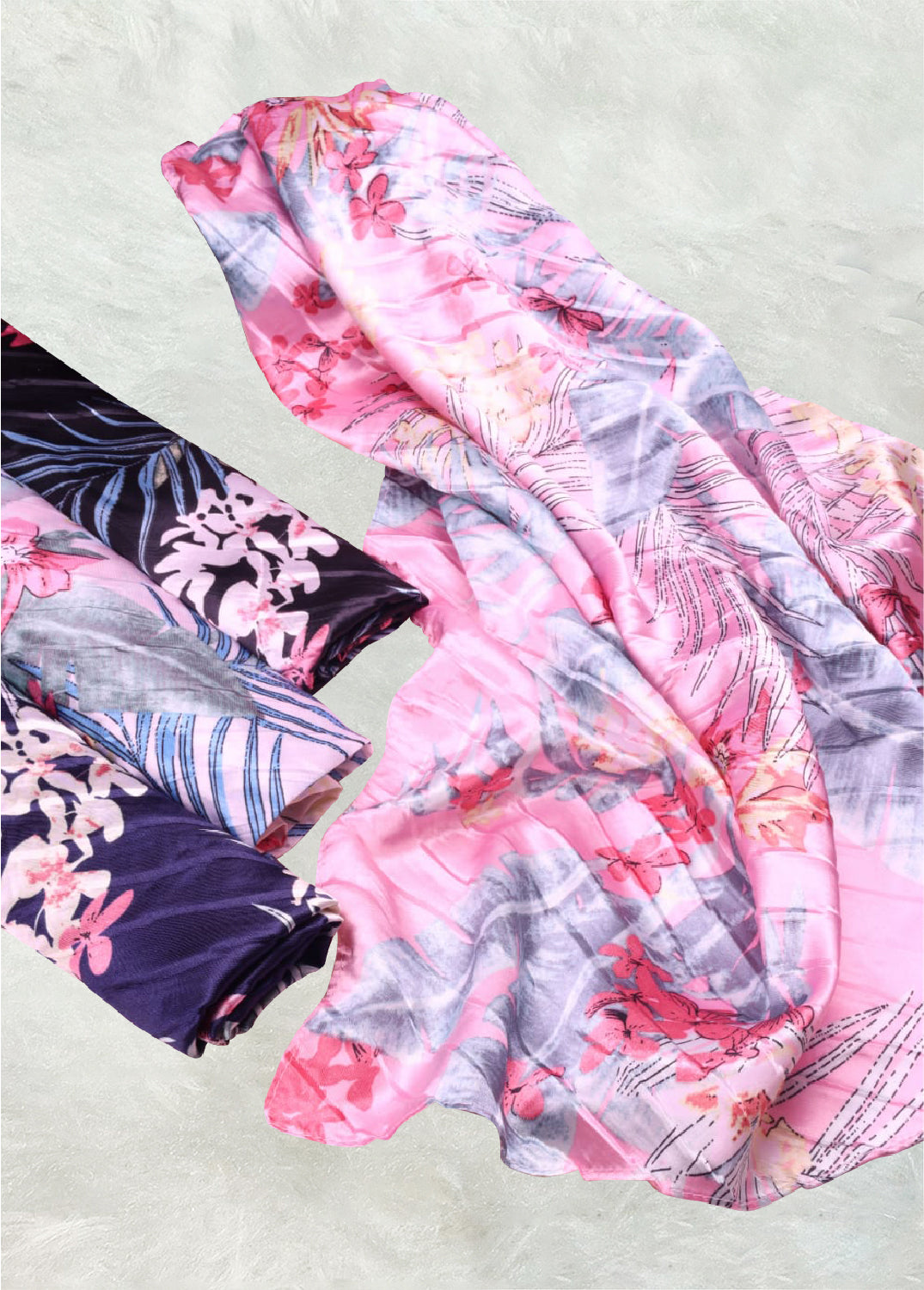 BMS-3904 Elegant Satin Scarf