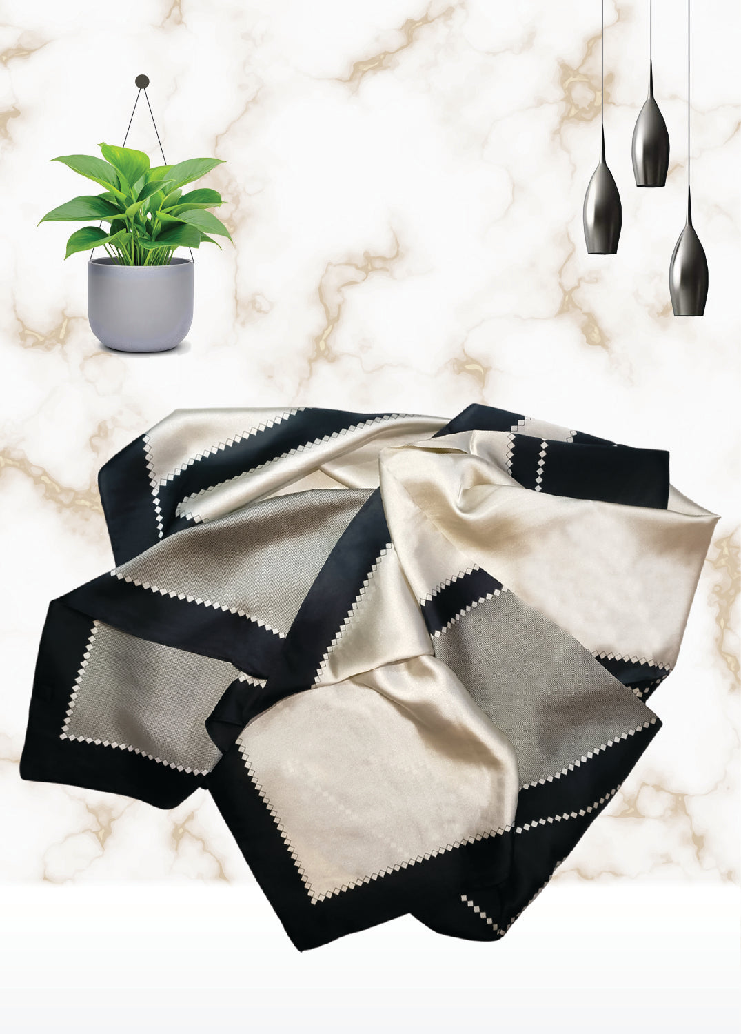 KPS-006 Mid Veil Satin Scarf