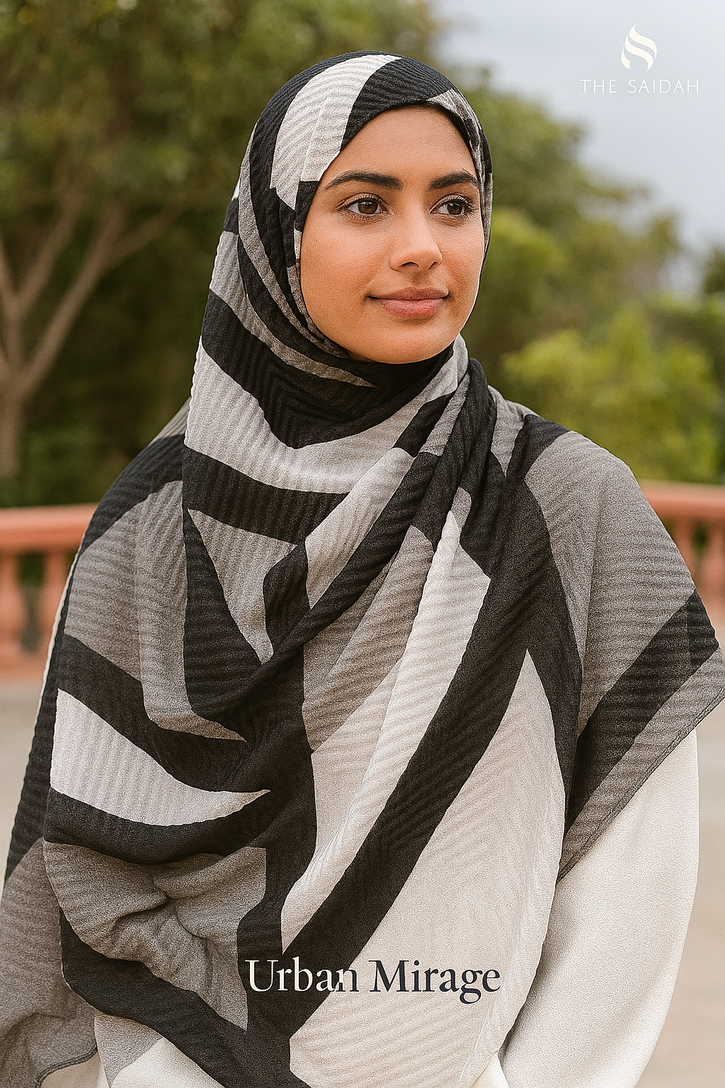 The Whispers of Elegances -An exquisite collection of printed hijabs blending soft textures with bold floral & abstract designs