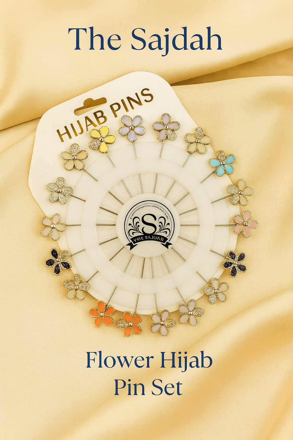 Flower Hijab -Hijab Pins Set